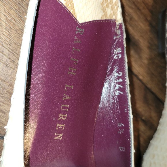 Ralph Lauren Loafer Mules  Slip on Slide Sandals  New  made in Italy - Picture 7 of 7